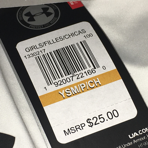 Under Armour White Tee Womes Small Size - Picture 3 of 5